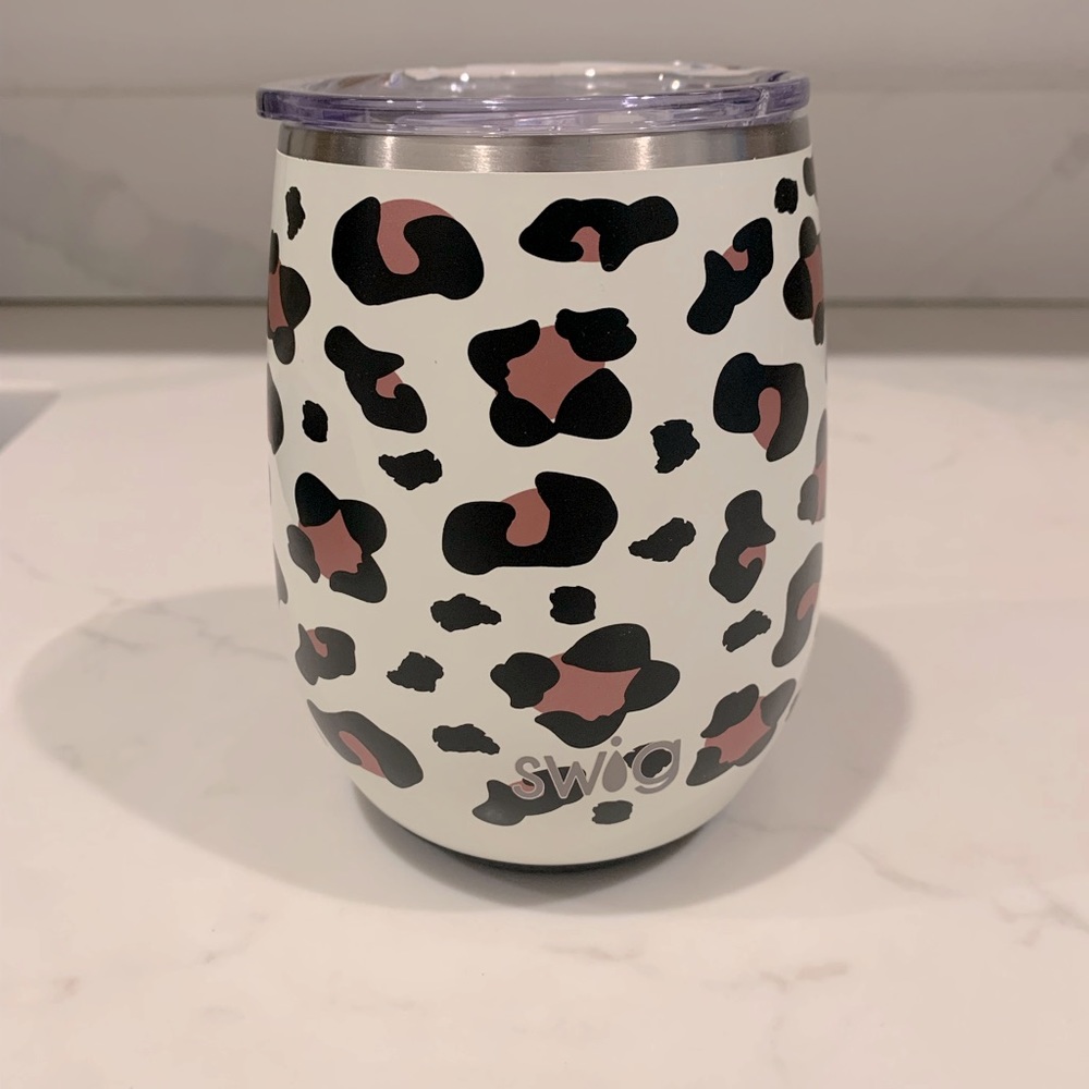 Swig Luxy Leopard Stemless Wine Cup